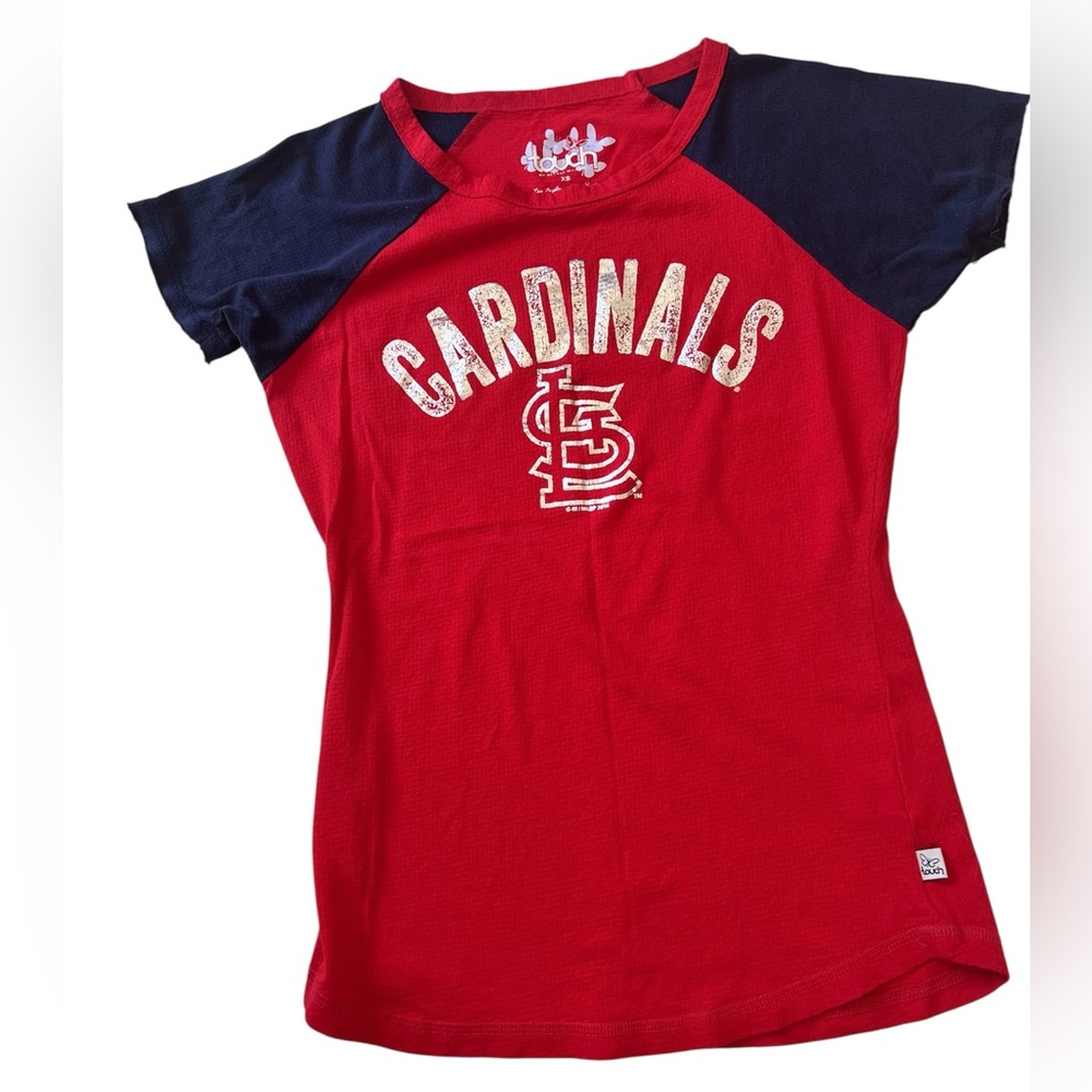 Women’s Cardinals Short Sleeve Top XS Red & Blue
